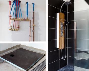 La pose de receveur extra-plat sur chape La pose de receveur extra-plat sur chape